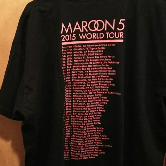 Maroon 5 concert t-shirt - Picture 4 of 5